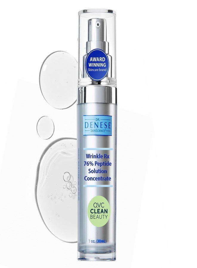 Dr. Denese Wrinkle RX 76% Peptide Solution Concentrate 1 oz – Supports Smoother, Firmer-Looking Skin With Lightweight Hydration – Doctor-Developed Formula for Refined, Youthful-Looking Tone - Image 1